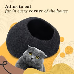 Cat Cave Bed USA SELLER Felt Cat Toy House Cave Bed/Pet house/Pet bed