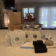 Veken 95oz/2.8L Stainless Steel Cat Water Fountain Bundle — 33 Filters Included!