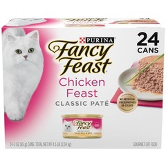 Chicken Feast Classic Pate Cat Food – 24 Cans Multi-Pack