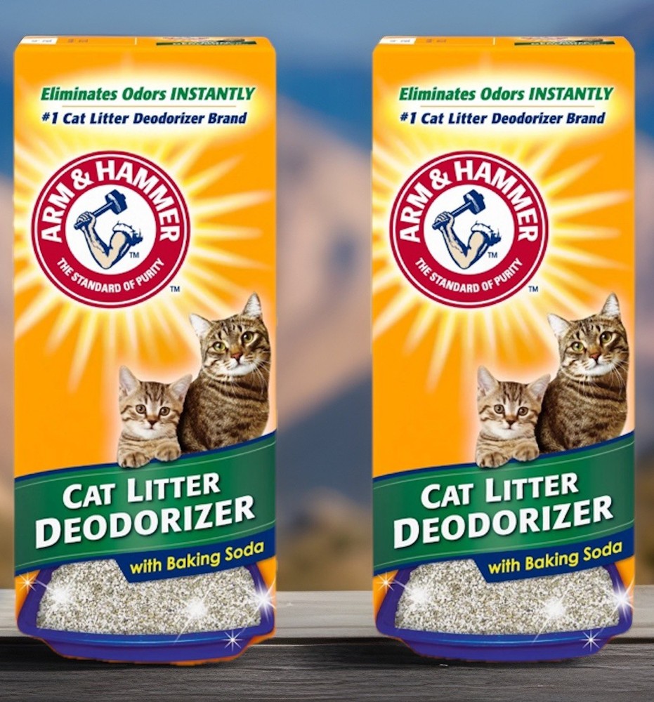 2 Pack Arm & Hammer Cat Litter Deodorizer Powder Original 30 Ounce
