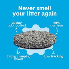 Boxie Unscented Clumping Cat Litter 16 lb – 30 Days Odor Control, 99.9% Dust-…