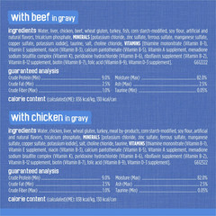 Gravy Shreds Wet Cat Food Beef Chicken Turkey Cheese Multi-Pack