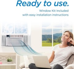 BLACK+DECKER Window Air Conditioner 8,000 BTU, AC Window Unit Cools Up to 350 Sq
