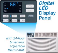 BLACK+DECKER Window Air Conditioner 12,000 BTU, AC Window Unit Cools Up to 550 S