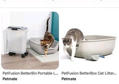 PETFUSION BETTER LITTER BOX “Non-Stick” Coated tidy cat clump scoop auto limited