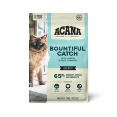 Bountiful Catch Dry Cat Food for Adult Cats, Salmon and Whole Herring Recipe, Fi