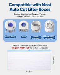 200 Count 26″x11.8″ Self-Cleaning Cat Litter Box Bags for Cumrige Fumoi Fsite…