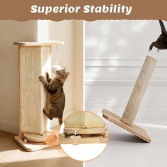 Cat Scratcher Set – Cat Scratching Post with Cat Toy and Cat Scratching Board