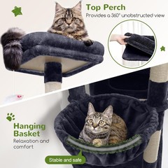 Extra Large Cat Tower 81-inch Tall Cat Tree Big Cats 20 lbs XXL Heavy Duty Cat