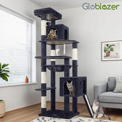 Heavy Duty Cat Tree, 70 Inch Sturdy Cat Tree for Indoor Cats Extra Large Cat Tow
