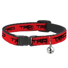 Cat Collar Breakaway with Bell Toyota Racing Development TRD Logo Red/Black NARR