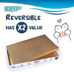 3-Pack Large Cat Scratcher Cardboard Scratcher Box Reversible Scratch Pad Board