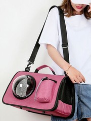 Premium Quality Cat Carrier Bag Breathable Comfortable Stylish Solid Color ET