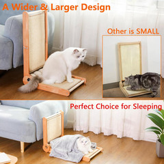 Cat Scratcher, 23.6 Inch L Shape Foldable Cat Scratching Post Pads Wall and Couc