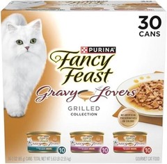 Delicious Purina Gravy Lovers Poultry & Beef Wet Cat Food – 3 oz. Cans, 30 Count