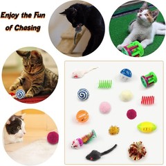Cat Toys Kitten Toys Assortments 32 Packs Cat Toys Variety Pack for Kitty Cat