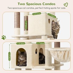 Globlazer Giant Cat Tree 83 inch for Large Cats Beige