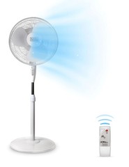 BLACK+DECKER 16″ Standing Oscillating Pedestal Fan with Remote, 90-Degree Oscill