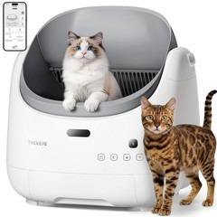 Thereye Self Cleaning Cat Litter Box, Open Top Automatic Litter Box