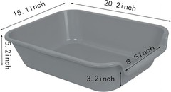 1 Pack Extra Large Dog Litter Box Pan Tray ABS Material Low Entry Jumbo Senior
