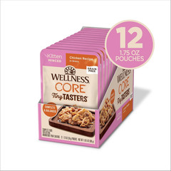 Wellness CORE Tiny Tasters Minced Kitten Wet Cat Food, Natural, Protein Rich, Gr