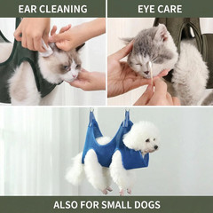 Cats Grooming Hammock Cat Dog Nail Trimming Restraint Bag Anti-Scratch Sling for