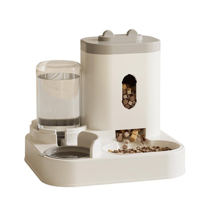 Cat Dog Automatic Feeder Water Dispenser 2 in 1 Gravity Food Water Bowl Se