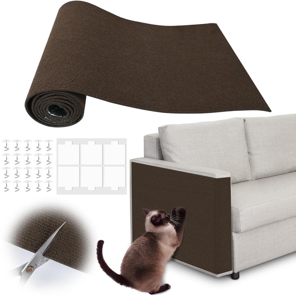 Inchoco Cat Scratch Protectors for Furniture – 40″ x 15.8″ x 40″, Brown