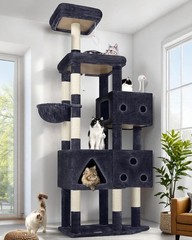 Extra Large Cat Tower 81-inch Tall Cat Tree Big Cats 20 lbs XXL Heavy Duty Cat