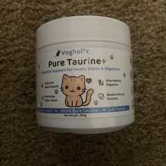 Voghol Pure Taurine Supplement for Cats – Supports Heart, Eyes & Immune Function