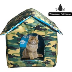 13*11.8*13.8″ Outdoor House Pet Shelter Tent Bed for Cats Small Dogs Collapsible