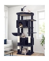 Globlazer 74in Cat Tree for Indoor Cats Large Adult, Heavy Duty Cat Tower wit…