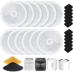 12 PCS Upgraded Filter Unit 3.0 Fit for Pet Cat Water Fountain E versweet Sol…