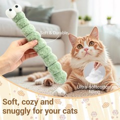 KIROYAL Cat Toys Pillows 3 Pack, Large 15.96” Kicker Large, Solid color