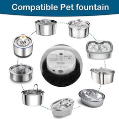 Pet Water Fountain Pump Replacement Pump For Stainless Steel Cat Water Dispenser