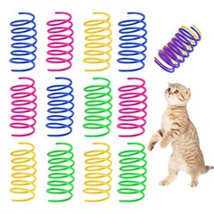 JCSHIMO Cat Spring Toys, 120 Pack Creative Toy Plastic Colorful Kitten…