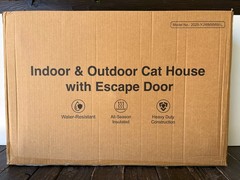 Pawcrux Cat House Heated Weatherproof Shelter Outdoor Insulated Kitty Bed CC