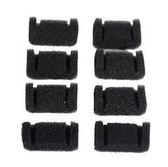 8 Pack Black Cat Fountain Filter Sponges for Stainless Steel Pet Fountain
