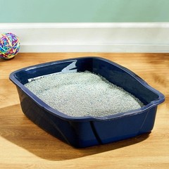 Vibrant Life Large Open Cat Litter Box, Durable Easy-Clean Design