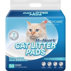 All-Absorb Cat Litter Pad Refills for Litter Box, 17.7×11.8, 50 Count
