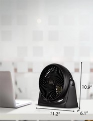 BLACK+DECKER 7-Inch Portable Turbo Fan, 3-Speed Settings, Desktop Personal Cooli