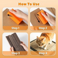 Cardboard Cutter for Cat Scratchers 1.6″Wide Strips 3D Printed Box Tool Includes