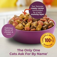 (2 pack) Meow Mix Tender Centers Dry Cat Food with Basted Bites, 14.2 lb Bag