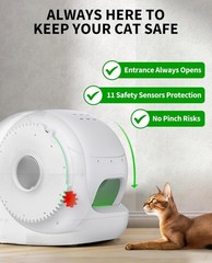 PETKIT PuraMax Self Cleaning Cat Litter Box without Odor Spray 76L Pre-owned