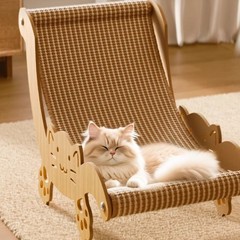 Cat Scratcher Lounger Ergonomic Design Pet Supplies Abrade Resistant for