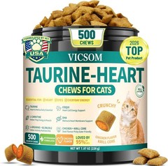Taurine for Cats, CoQ10 for Cats, Heart Health Support for Adult & Senior Cats
