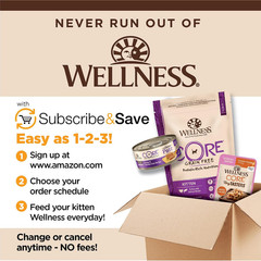 Wellness CORE Tiny Tasters Minced Kitten Wet Cat Food, Natural, Protein Rich, Gr
