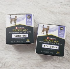 Purina FortiFlora Probiotic Supplements for Cats 2 box (60 Sachets) Total Exp 27