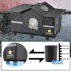 Outdoor Cat House – Weatherproof Large Cat Shelter for outside with Roof Window-