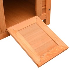 Cat House Cat Cage Cat Cabin for Outdoor Garden Solid Pine and Fir Wood vidaXL